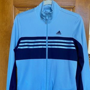 🧢 blue adidas warm up jacket 💙